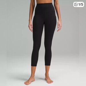 lululemon athletica Black Cropped Leggings